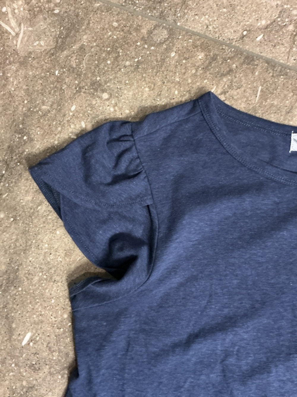 Carve Designs Navy Flutter tee, S - Picture 7 of 9